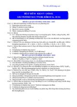 Bộ 27 đề thi học kỳ 1 (hóa 9)